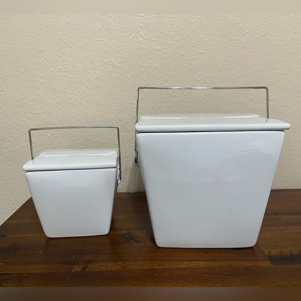 Pottery Barn Ceramic Take Out Containers